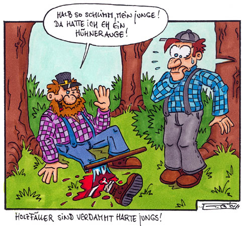 Holzfäller Cartoon